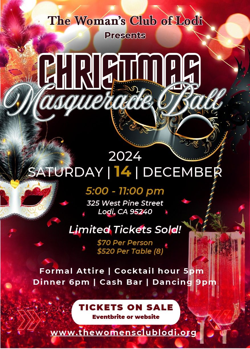 Christmas Masquerade Ball - The Woman's Club of Lodi