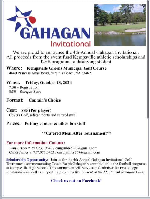 4th Annual Gahagan Invitational Virginia Beach Open