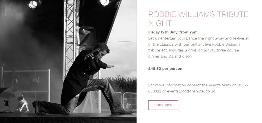 Robbie Williams Tribute - Taste Of Robbie