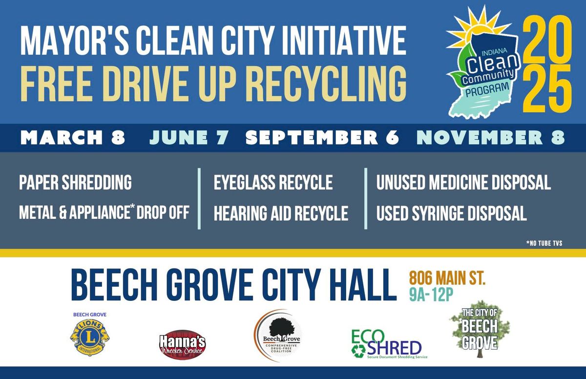 Mayor's Clean City Initiative | Free Drive Up Recycling 