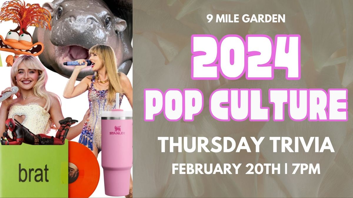 Thursday Trivia: 2024 Pop Culture