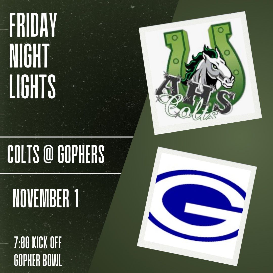 Friday Night: Colts at Gopher Bowl