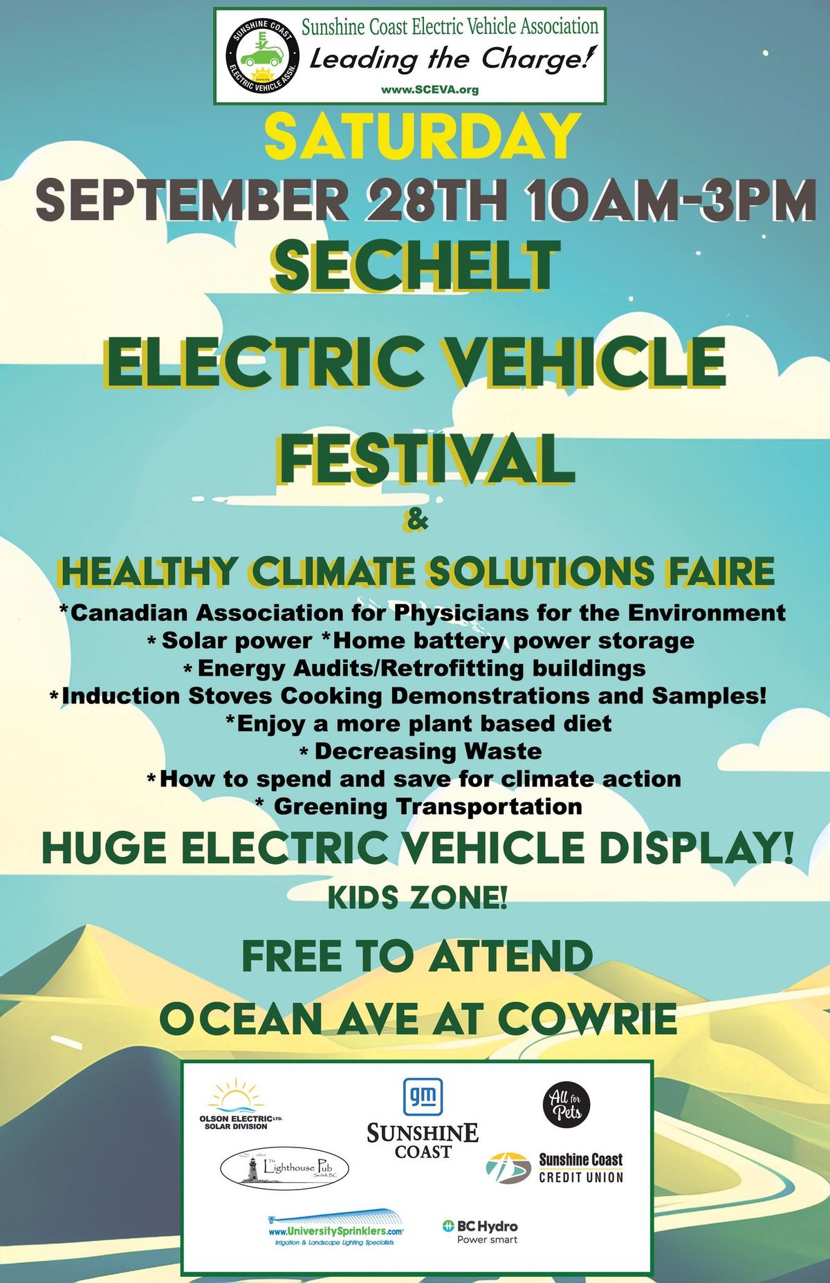 Sechelt Electric Vehicle Festival featuring: Healthy Climate Solutions Faire