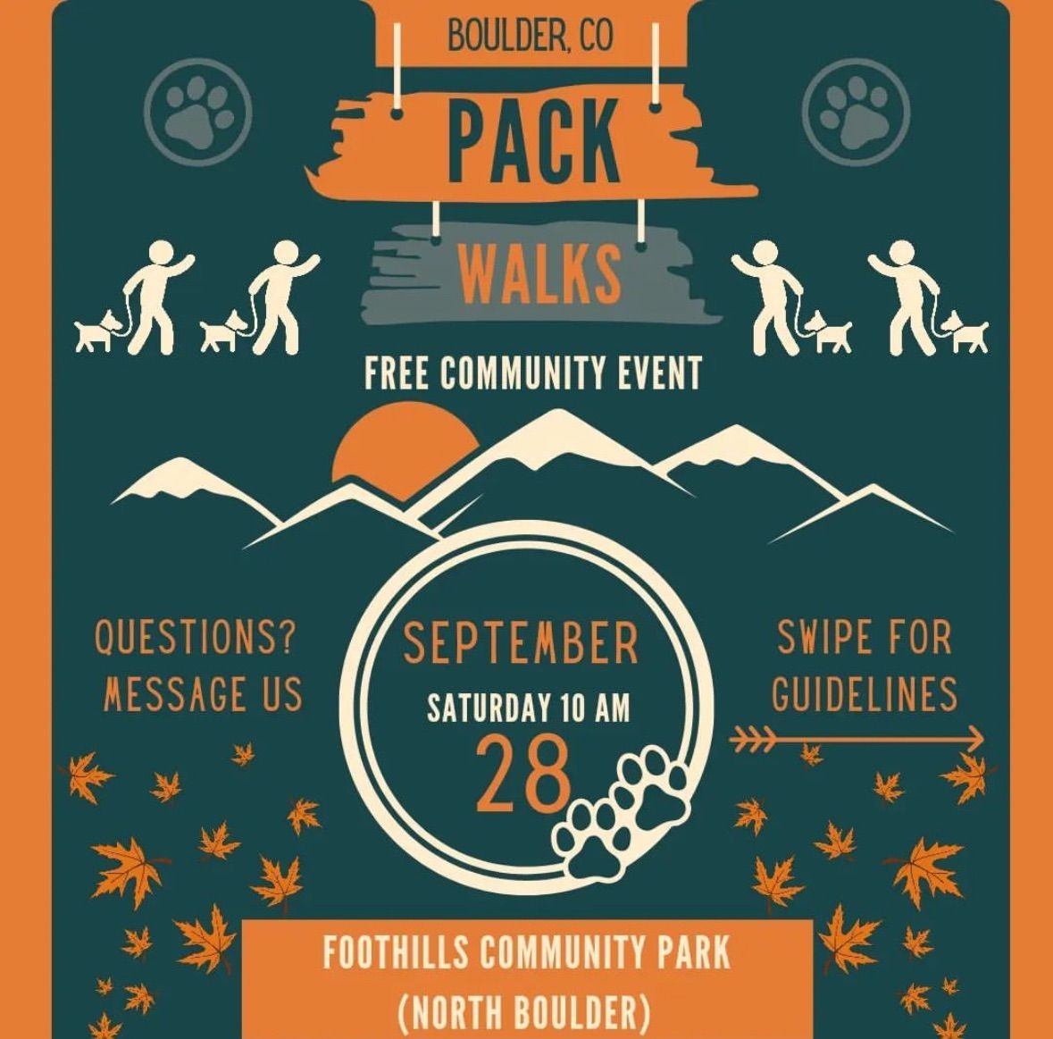 FREE Boulder Pack Walk