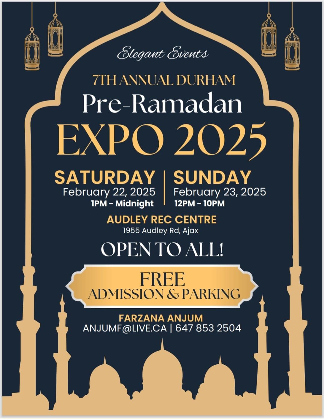 7th annual Durham pre Ramadan Expo 