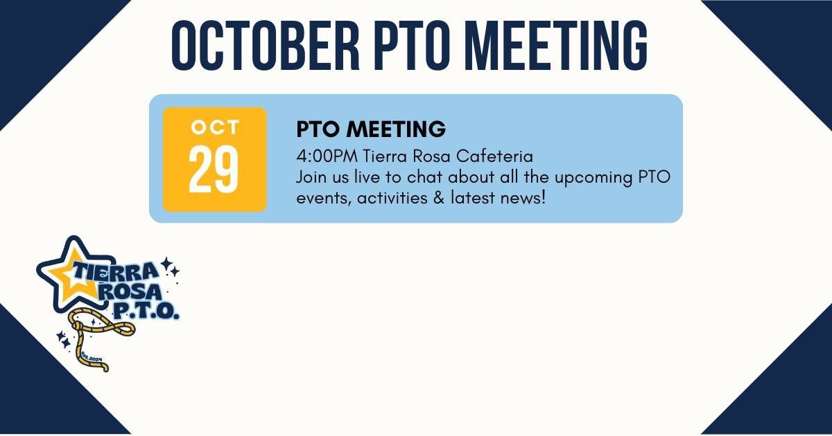 October PTO Meeting