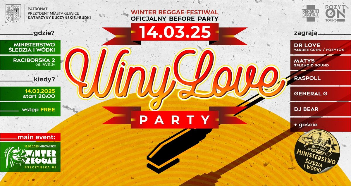 WinyLove Party 2025 - Winter Reggae Before Party