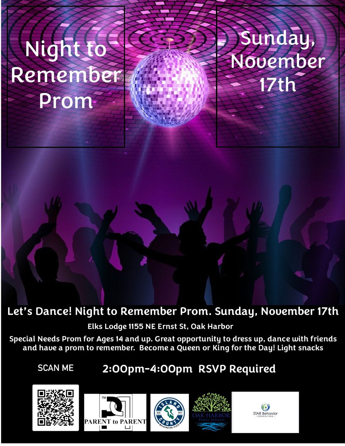 Night to Remember Prom for ages 14 & up- RSVP required