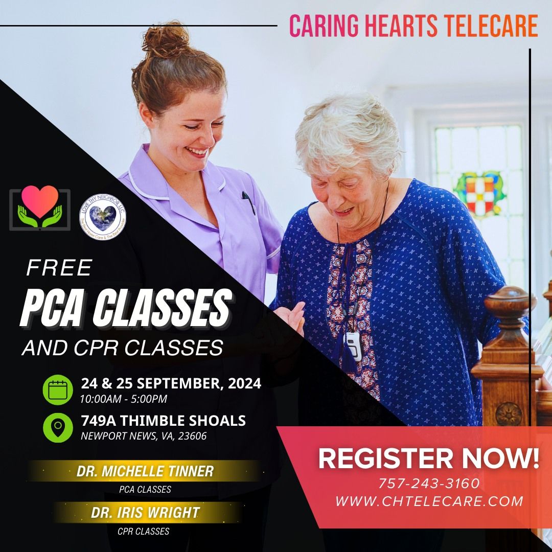 Free PCA and CPR Classes