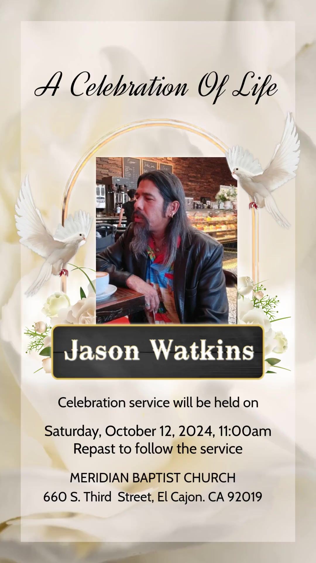 Celebration of Life for Jason Watkins