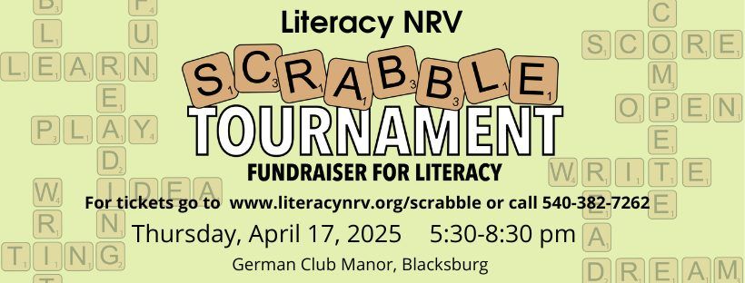 2025 Literacy NRV Scrabble Tournament