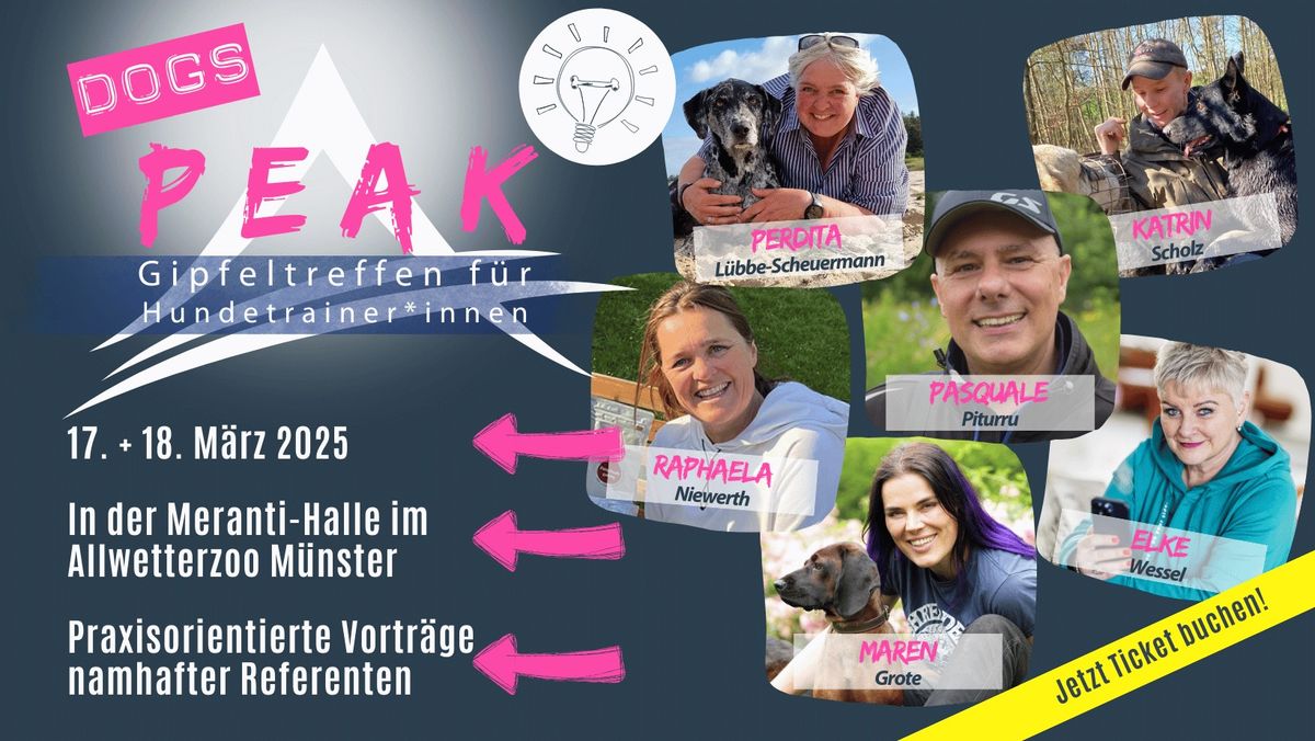 DogsPEAK - Das Gipfeltreffen f\u00fcr Hundetrainer*innen