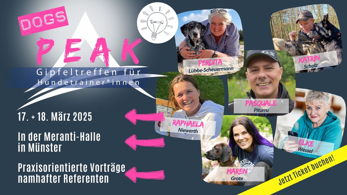 DogsPEAK-Trainerevent - Das Gipfeltreffen f\u00fcr Hundetrainer*innen