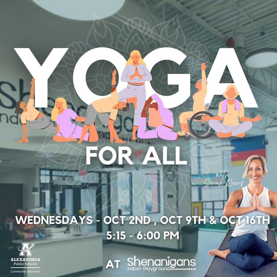 Yoga For All at Shenanigans 