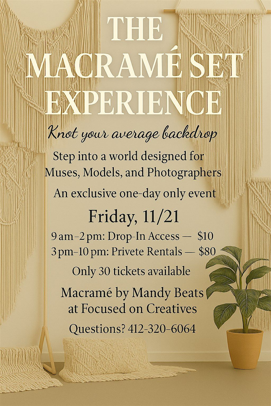 The Macrame Set Experience Knot Your Average Backdrop