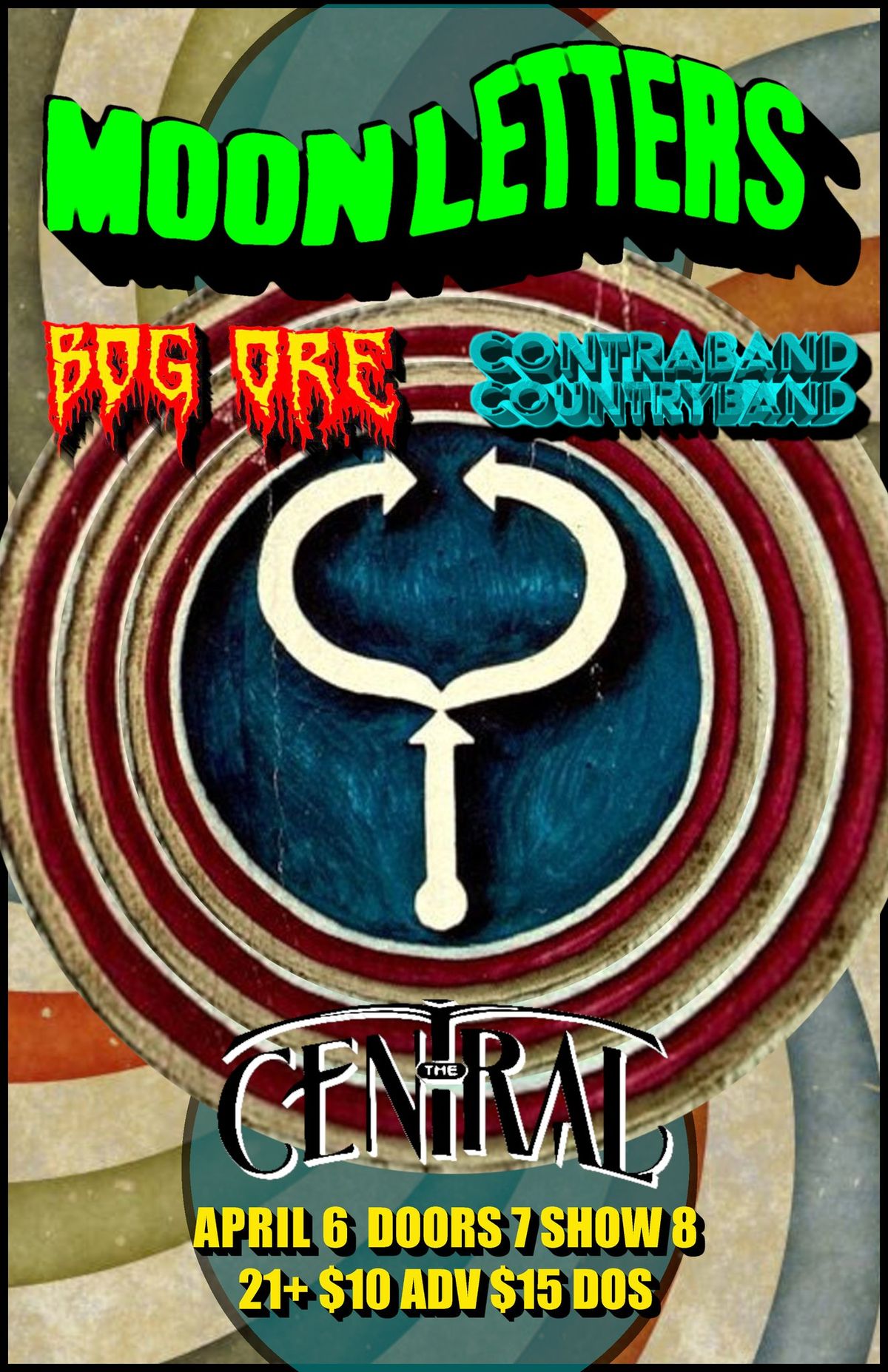 Moon Letters \/ Bog Ore \/ Contraband Countryband at the Central