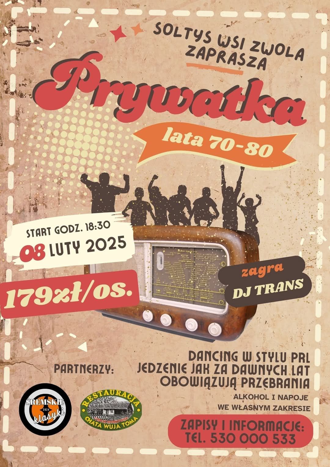 Prywatka PRL | Zwola | 8 lutego 2025 