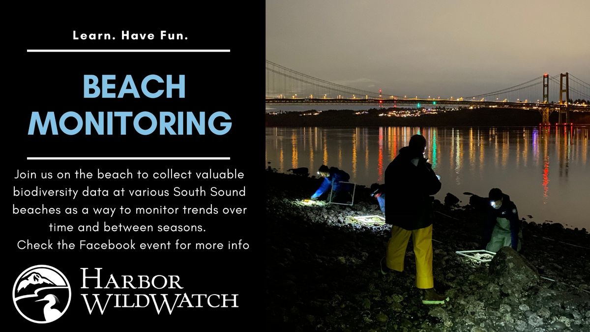 Beach Monitoring - DeMolay Sandspit Nature Preserve