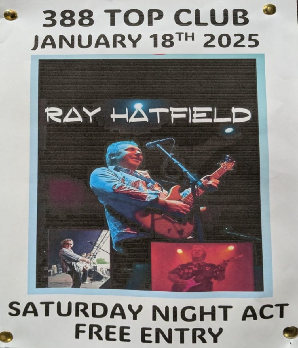 Ray Hatfield - performing live - free entry