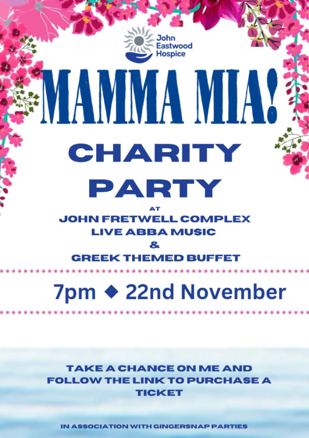 John Eastwood Hospice Charity  Mamma Mia! Party Night