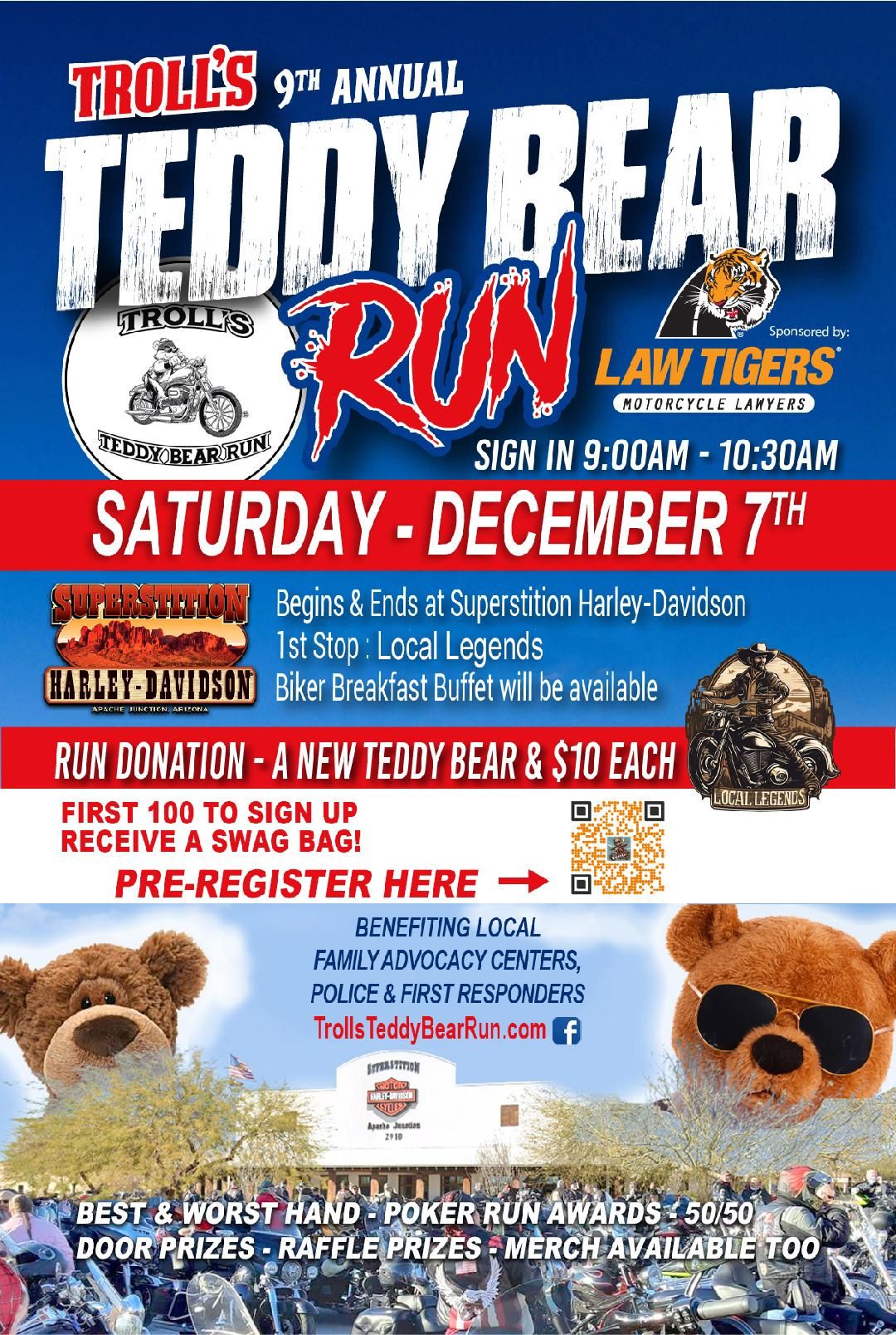 9th Annual Troll's Teddy Bear Run 