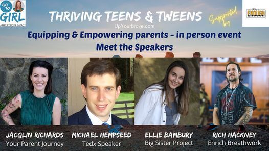 Thriving Teens & Tweens - in person event