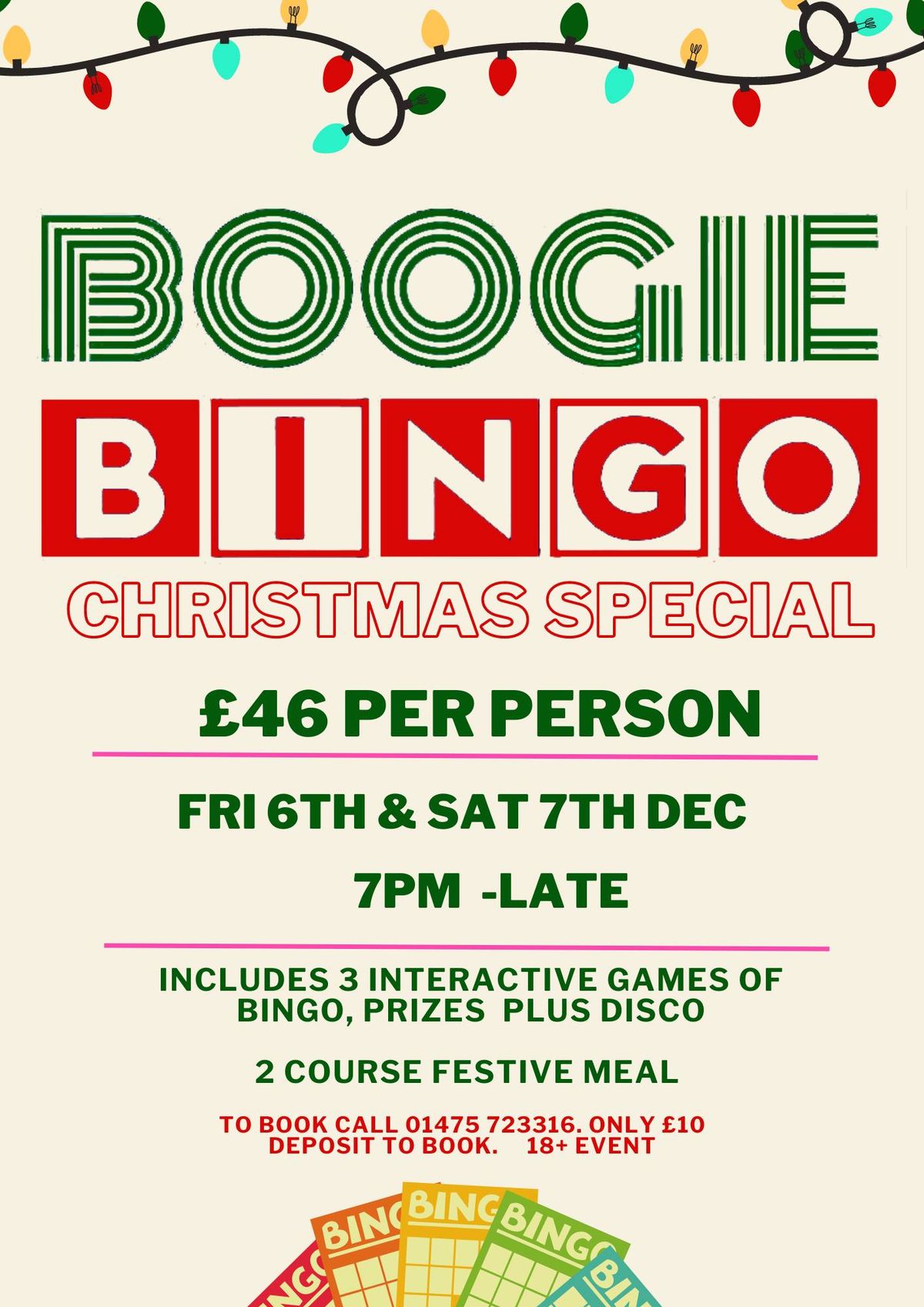 BOOGIE BINGO CHRISTMAS PARTY NIGHT