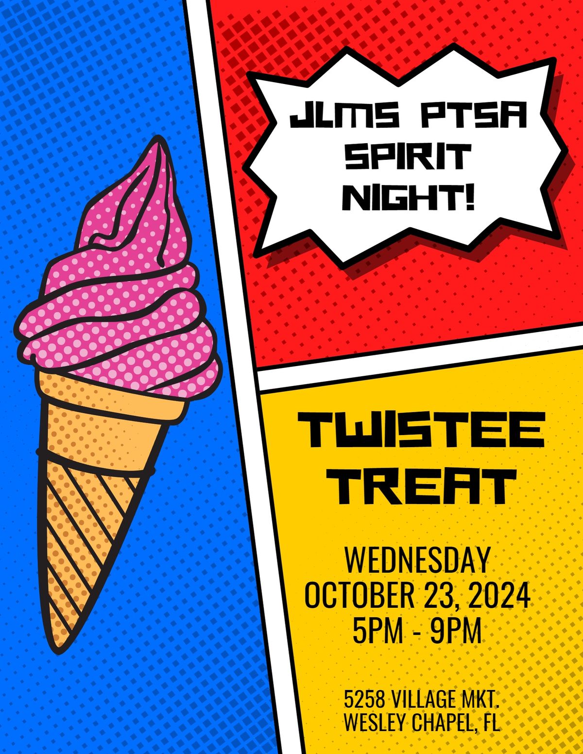 PTSA Spirit Night @ Twistee Treat