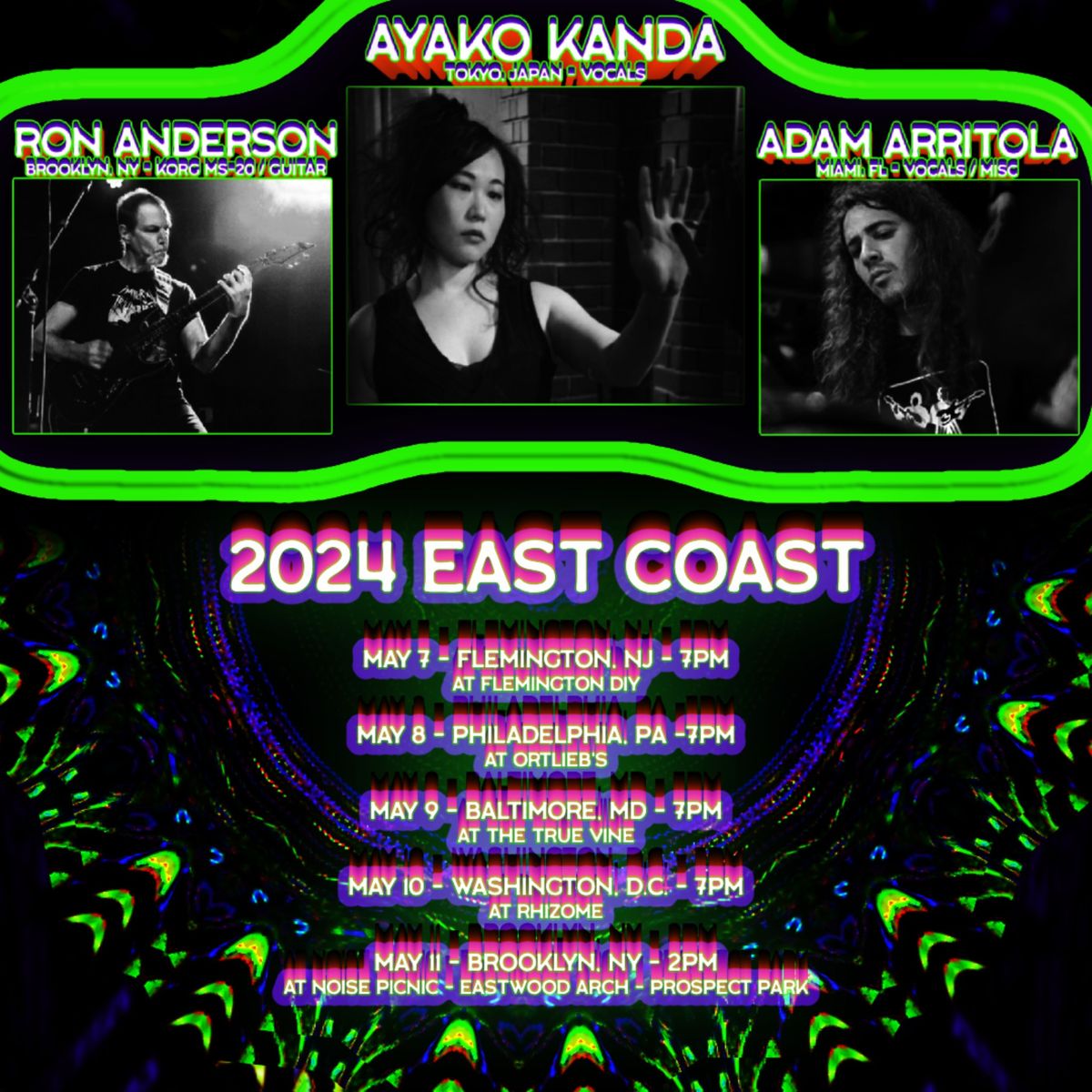 Ayako Kanda (Japan) \/ Ron Anderson (NYC) \/ Adam Arritola (Miami) trio @ Ortlieb's