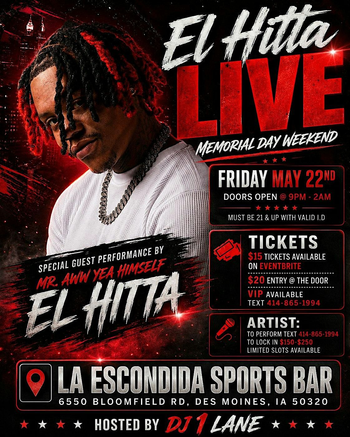 Memorial Day Turn up El Hitta