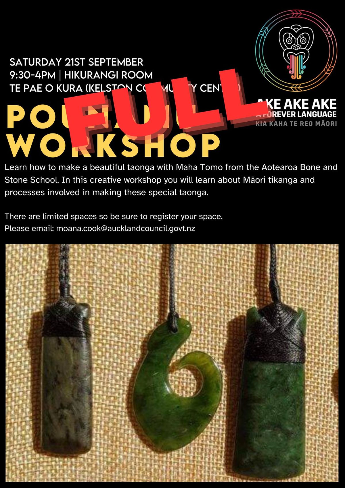 Pounamu Workshop