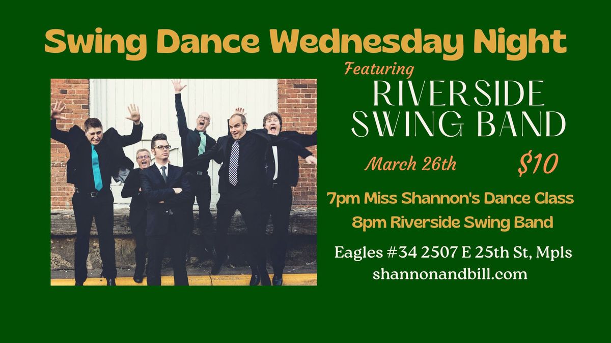 Riverside Swing Band at Swing Dance Wednesday 3\/26