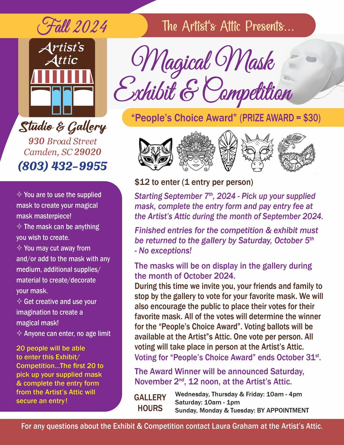 Magical Mask Exhibit & Competition 