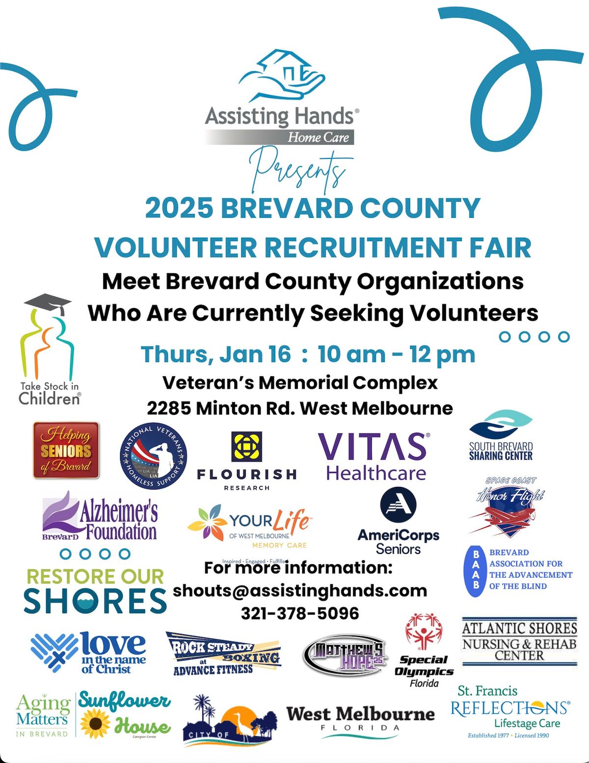 Brevard Volunteer Recruitment Fair - Presented by Assisting Hands