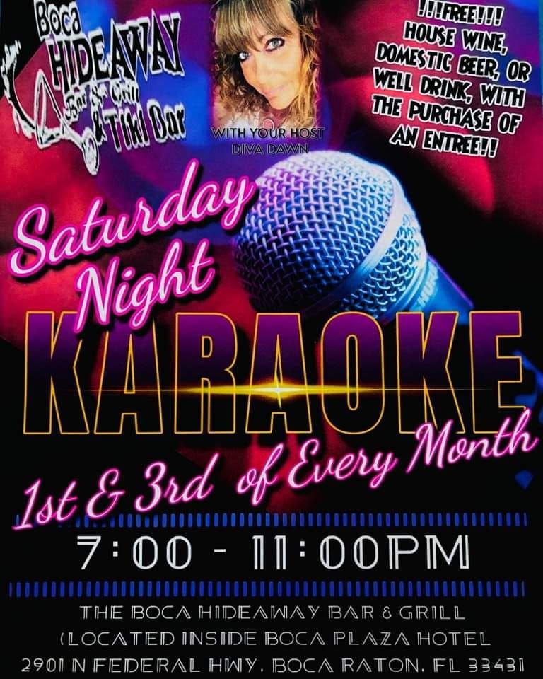 Saturday night Karaoke!
