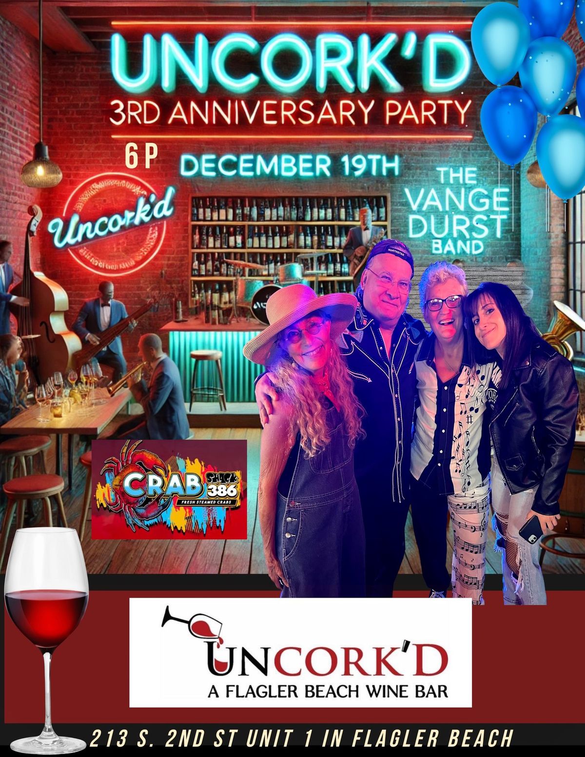 Third Anniversary Bash at Uncork\u2019d!