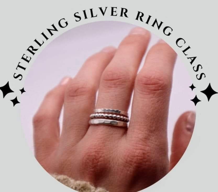 Intro to Silversmithing Sterling Silver Ring Class