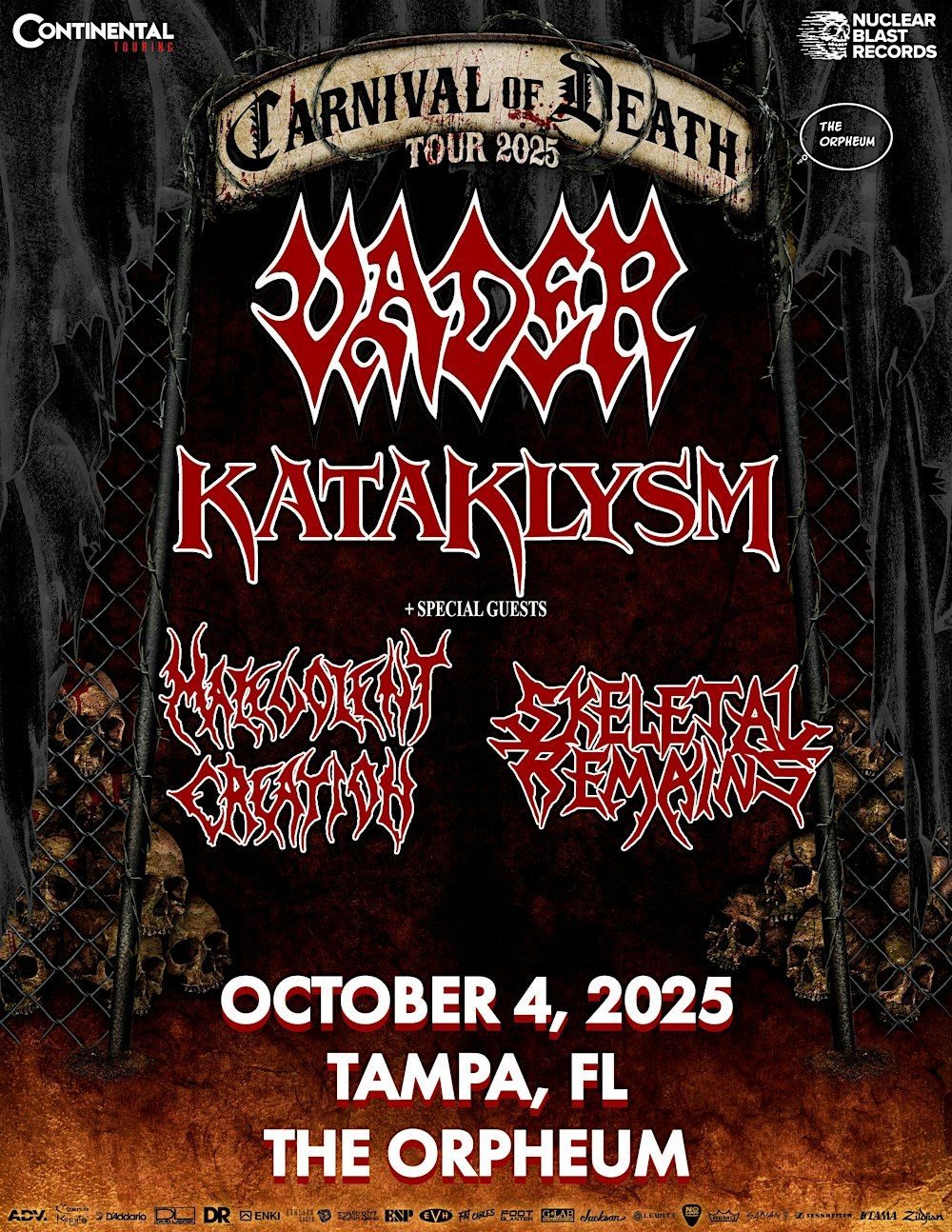 Vader - Kataklysm in Tampa