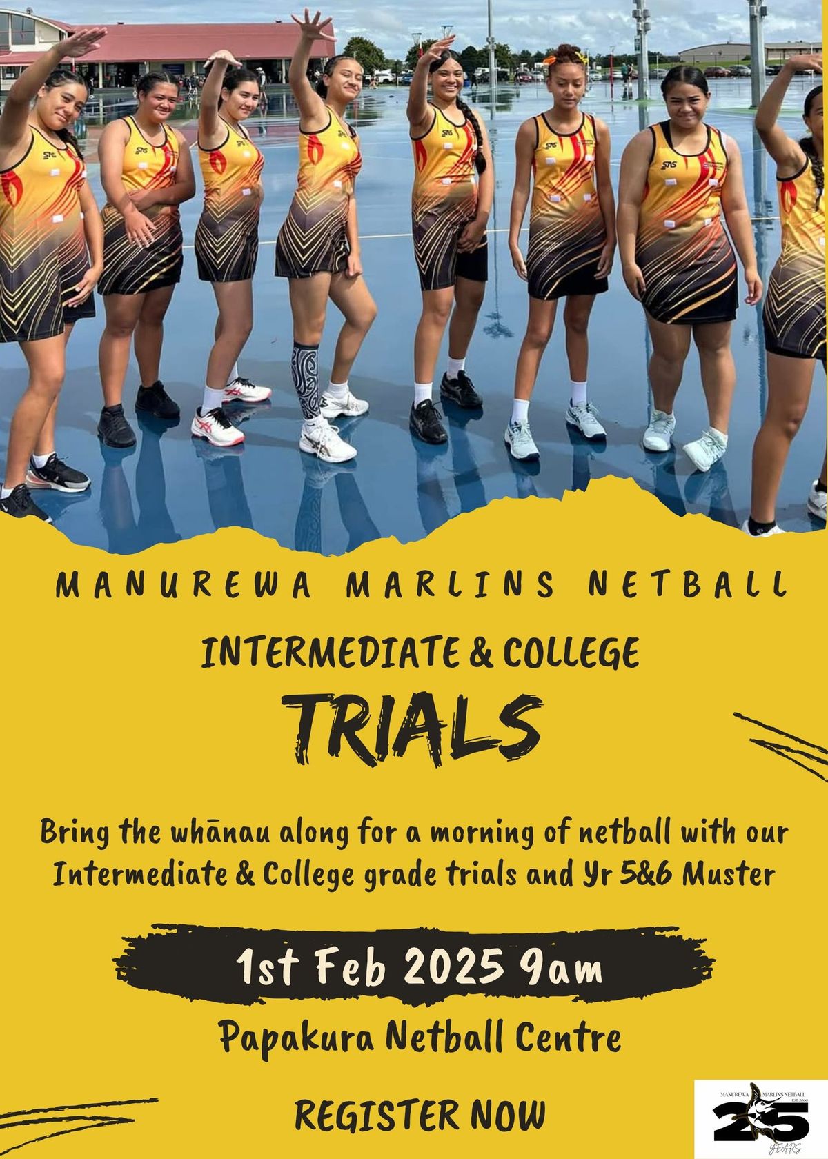 Marlins Netball Trials 2025