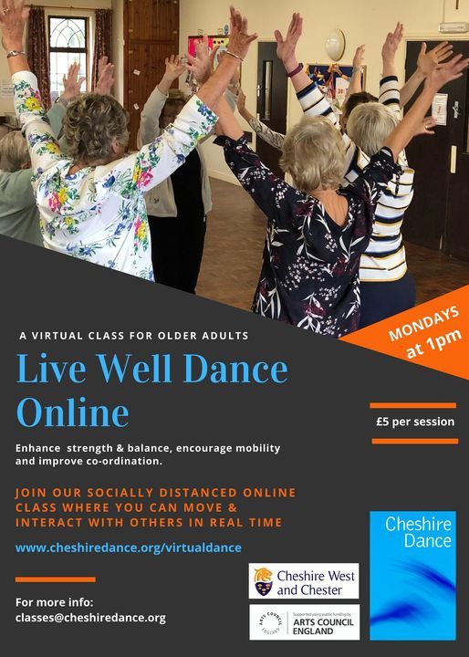 Live Well Dance Online - Every Monday at 1pm