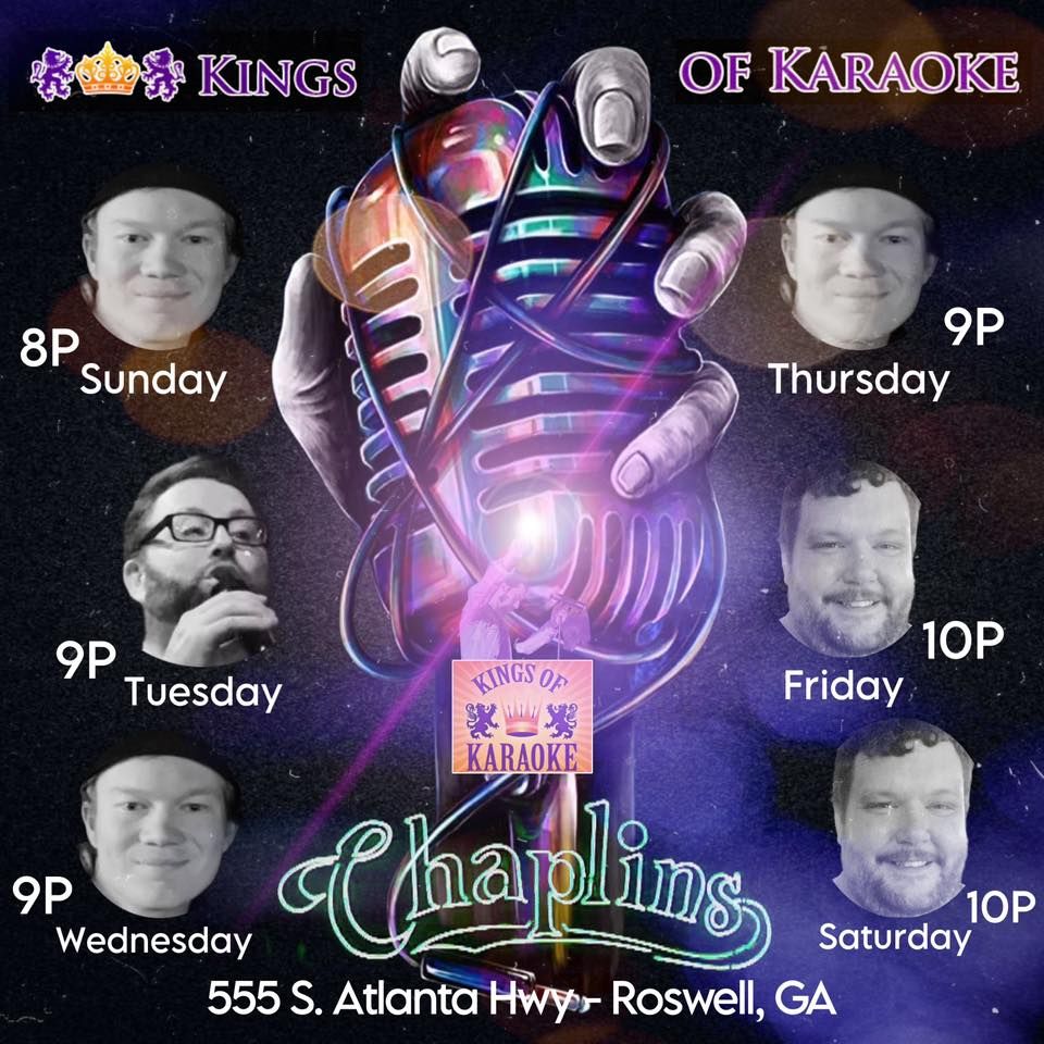 Sundays at Chaplin\u2019s Bar & Grill with Ian - Kings of Karaoke