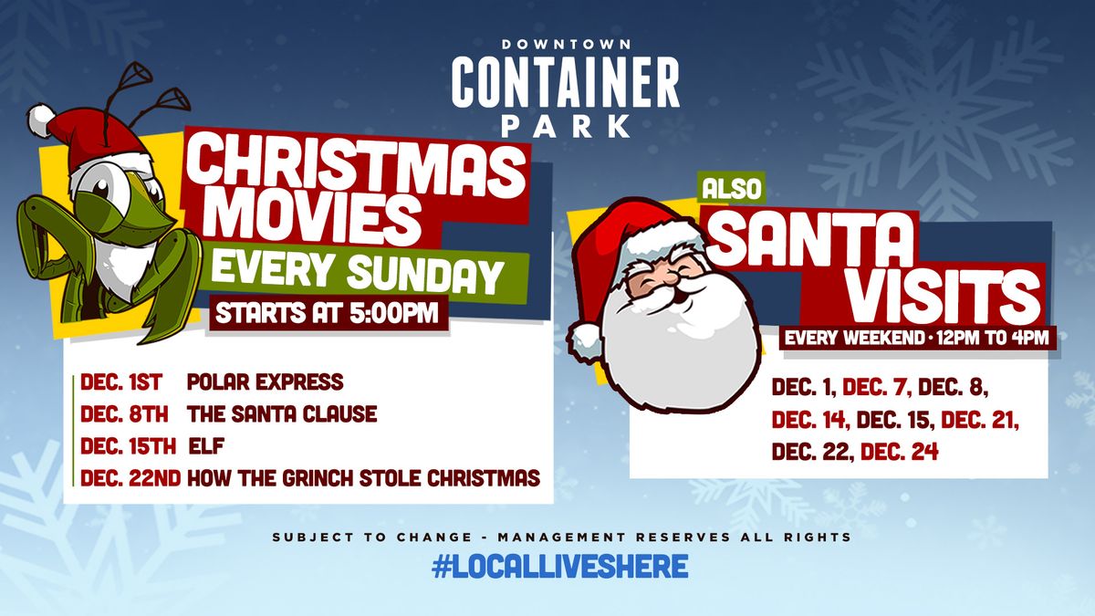 FREE Santa Visits at Container Park