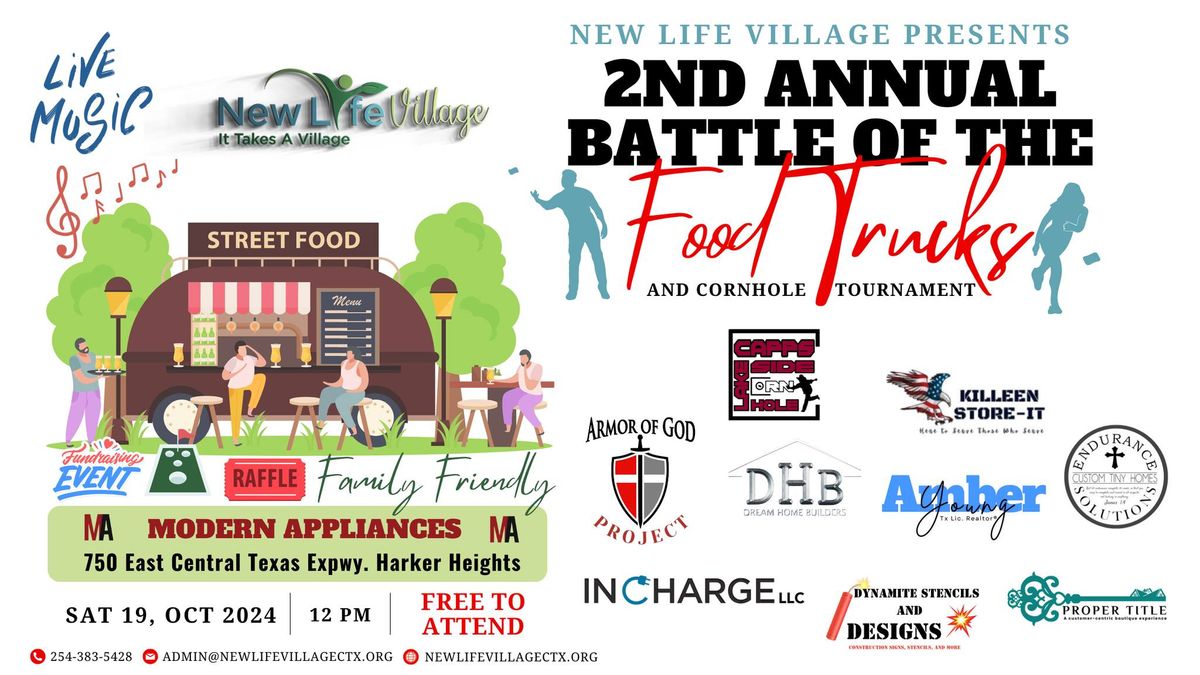 2nd Annual Battle of the Food Trucks- Benefitting New Life Village