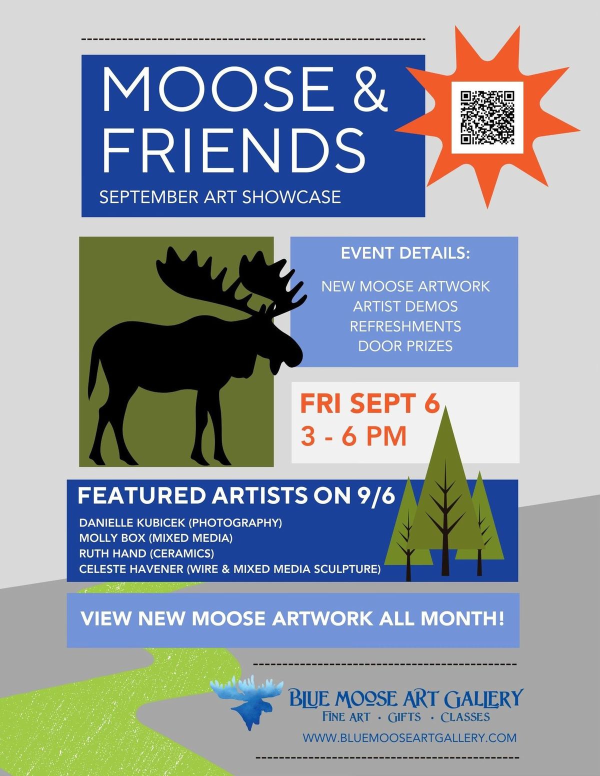 Moose & Friends September Art Showcase