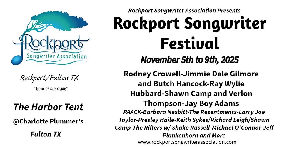 4th Annual Rockport Songwriter Festival in Rockport