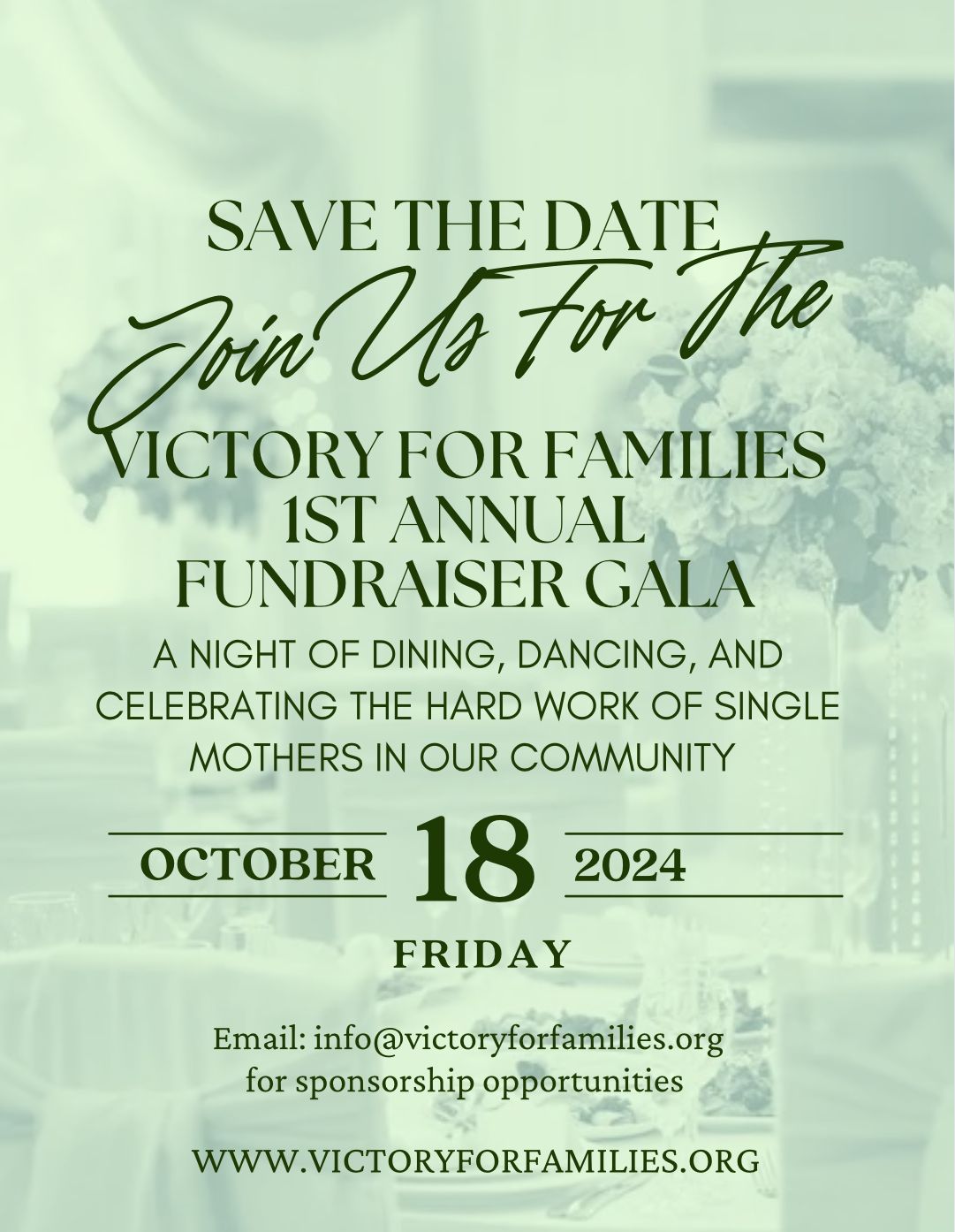 Victory for Families Inaugural Fundraiser Gala