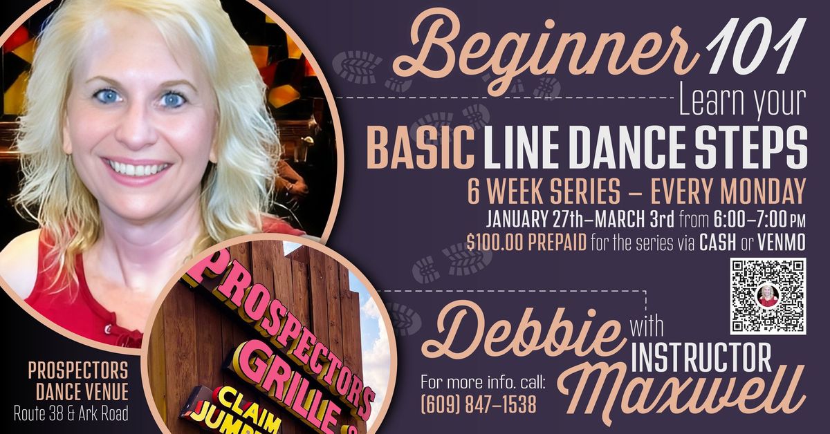 Beginner 101 (6-Week Series) - Learn Basic Line Dance Steps