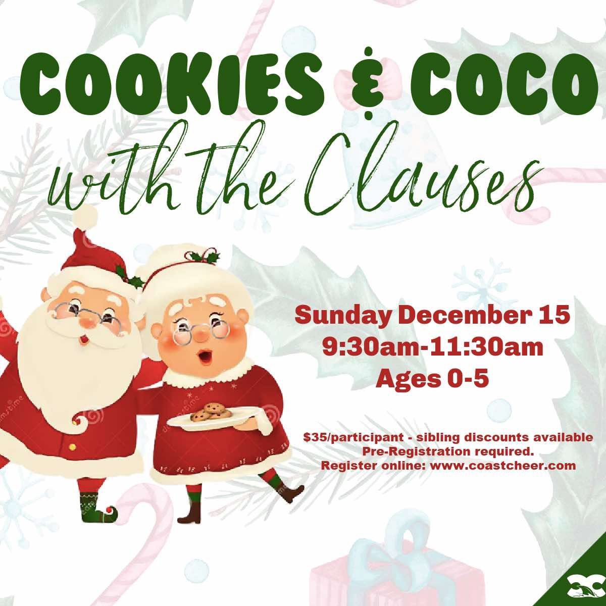 COOKIES & COCOA WITH SANTA & MRS. CLAUS!