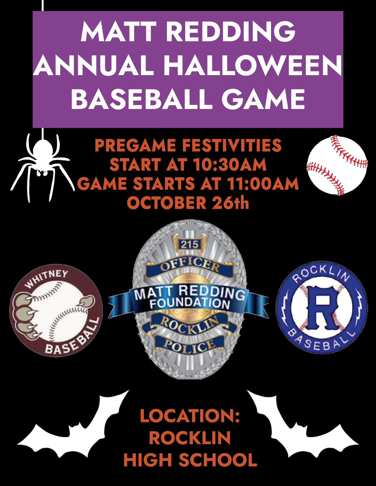 Annual Whitney\/Rocklin Halloween Game