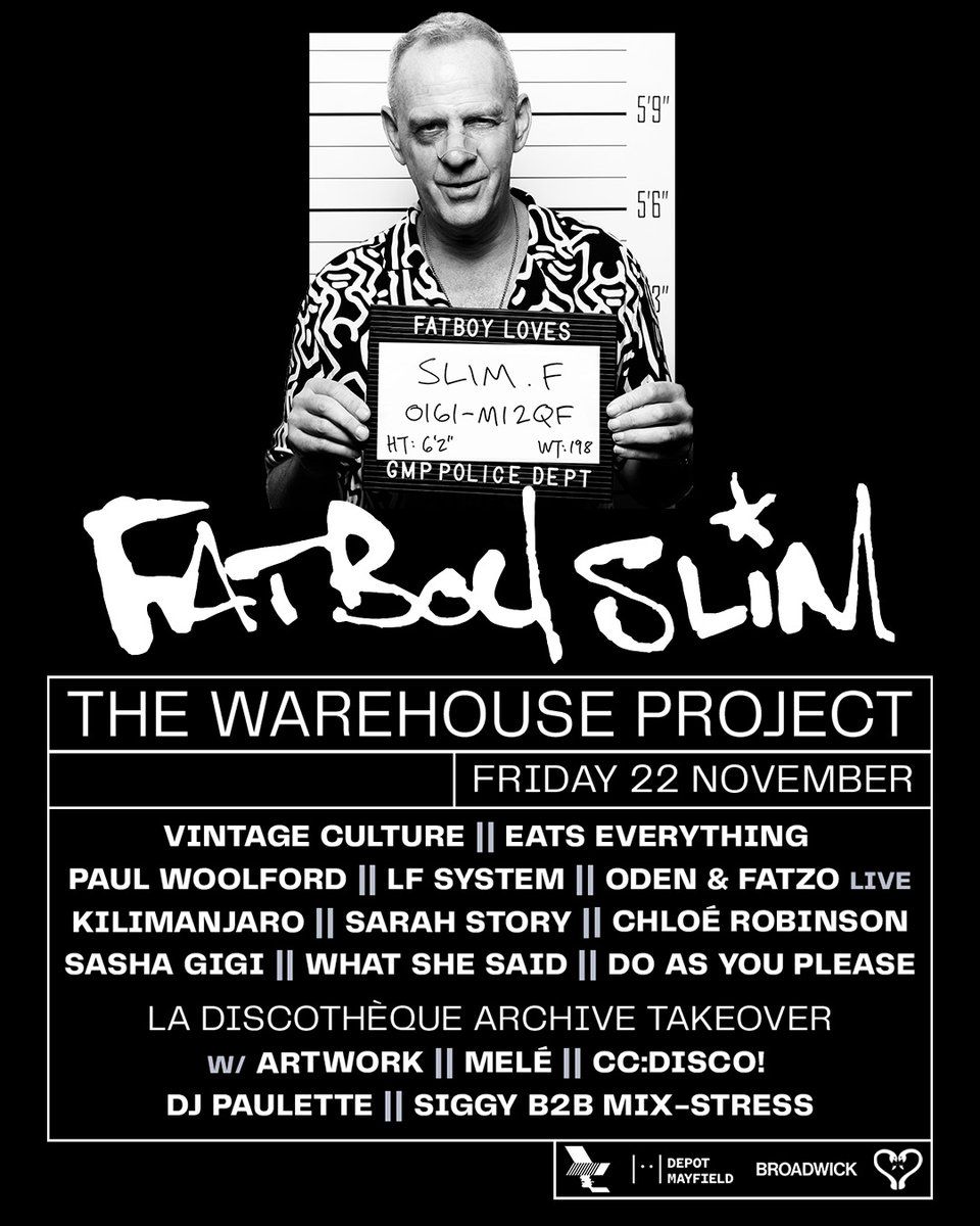 Fatboy Slim - The Warehouse Project Manchester Tickets